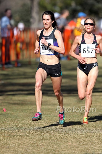 Sara Hall Trying to Stay With Laura Thweatt