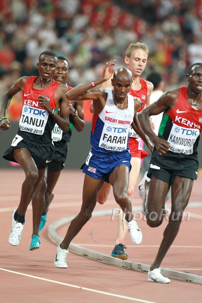 Mo Farah Stumbled Twice in the Race (Once on Last Lap)