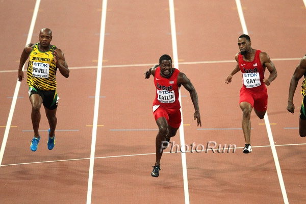 Justin Gatlin Leans