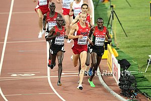 Evan Jager Leads at the Bell