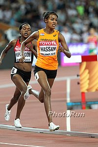 Sifan Hassan and Faith Kipyegon Give Chase