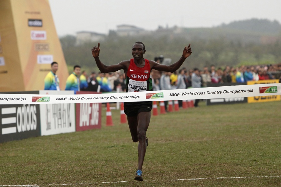 Geoffrey Kipsang Kamworor 2015 World XC Champion 
© Getty Images for IAAF