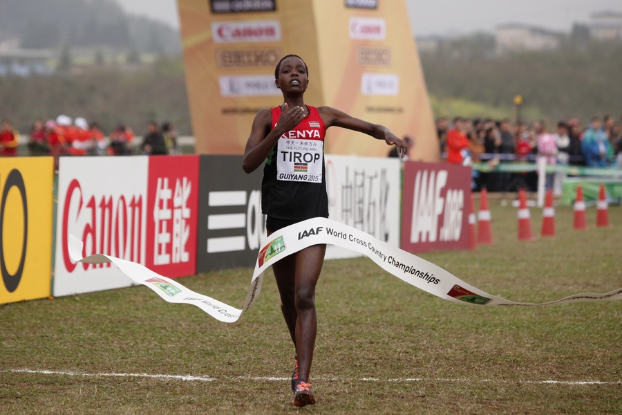 Agnes Jebet Tirop of Kenya Wins 2015 World XC Champs 
© Getty Images for IAAF