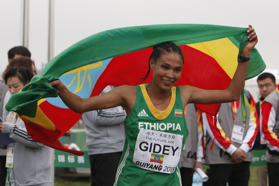  Letesenbet Gidey of Ethiopia  Celebrates
© Getty Images for IAAF