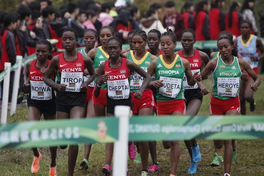 Agnes Jebet Tirop of Kenya on Her Way to Winning World XC 
© Getty Images for IAAF