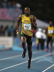 Usain Bolt in the Heats