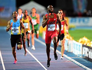 LaShawn Merritt on 4x400 anchor