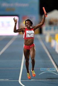 Alysia Montano celebrates