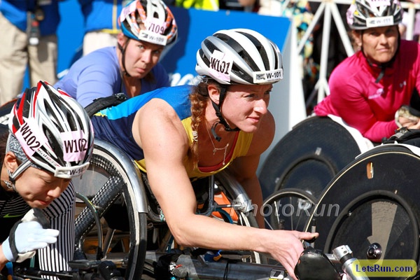 Tatyana McFadden in Wheelchair Race