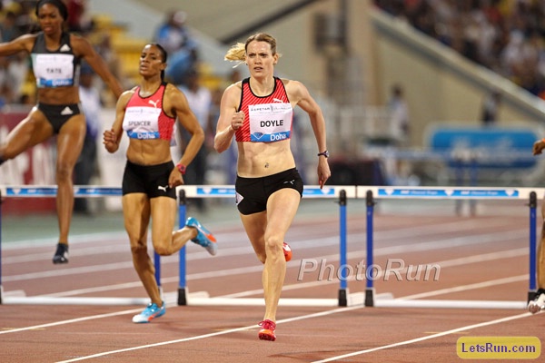Doyle With the Win in the Hurdles