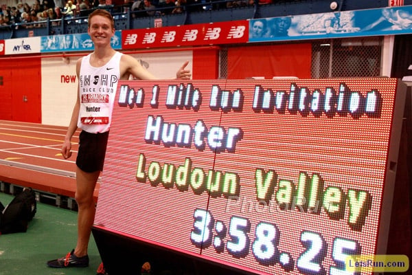 Drew Hunter 3:58.25 Indoor High School Record