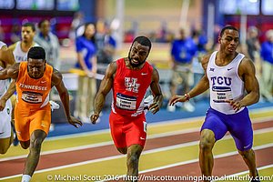 Ronnie Baker Runs a World Leading 6.47 to Edge Cameron Burrell 6.49