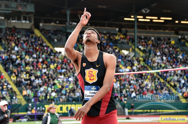 Randall Cunningham High Jump Champ