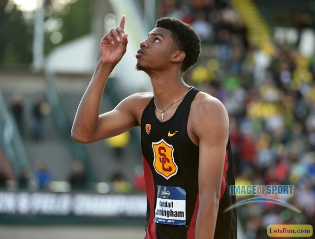 Randall Cunningham High Jump Champ