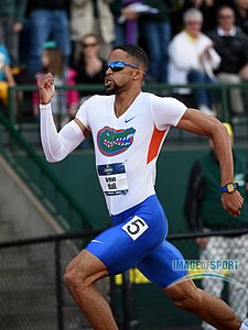 Jun 10, 2016; Eugene, OR, USA; Arman Hall of Florida wins the 400m in 44.82 during the 2016 NCAA Track and Field championships at Hayward Field.