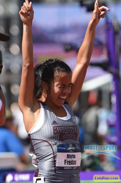 Marta Freias NCAA Champion
