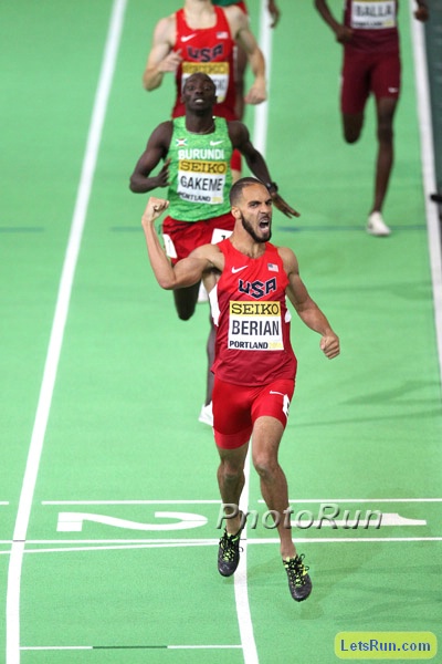 Boris Berian Celebrates