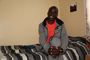 Kipchoge in his bedroom