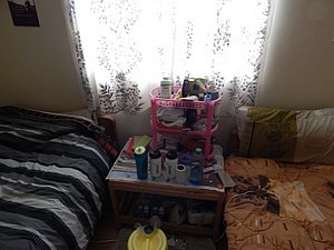 Kipchoge shares a room with double twin beds with another athlete