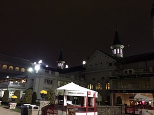 The twin spires of Churchill Downs