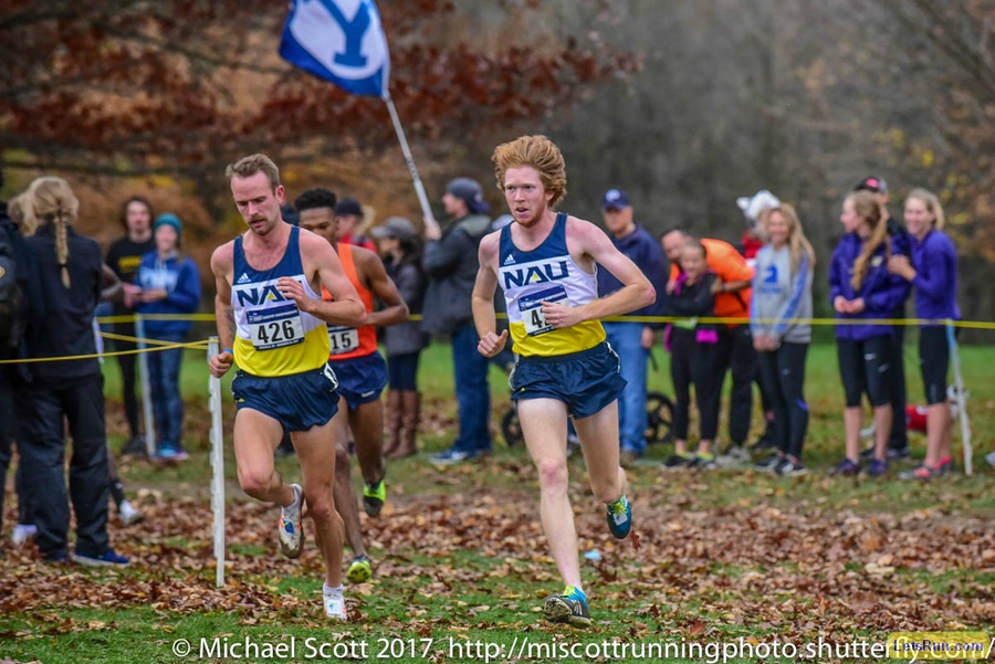 Matthew Baxter and Tyler Day of NAU Leading