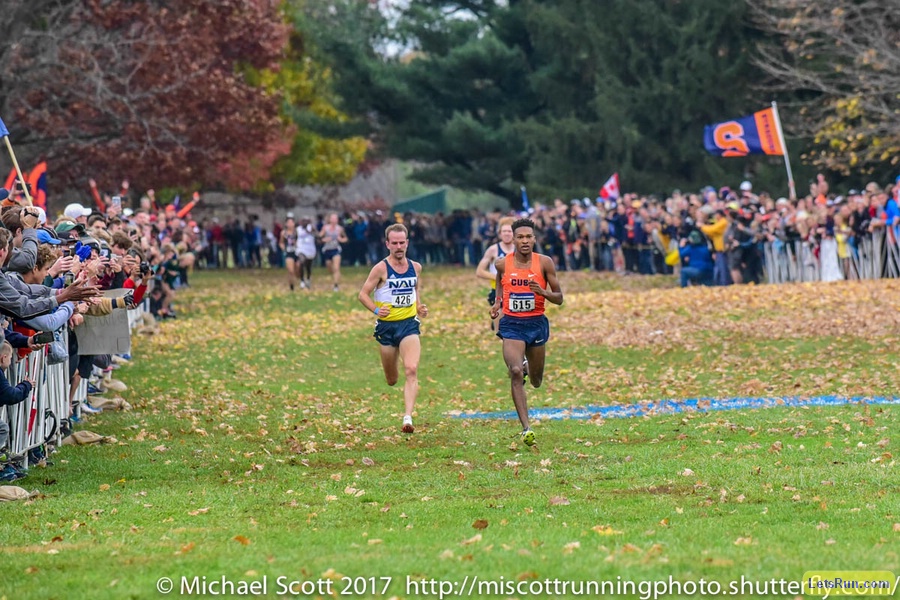 Home stretch: Justy Knight now leading