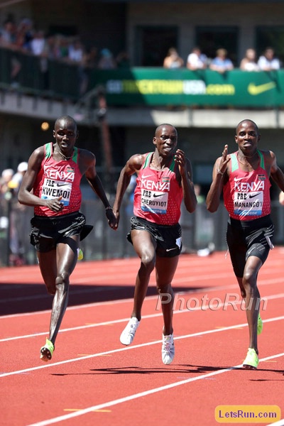 A Three Way Battle in Bowerman Mile