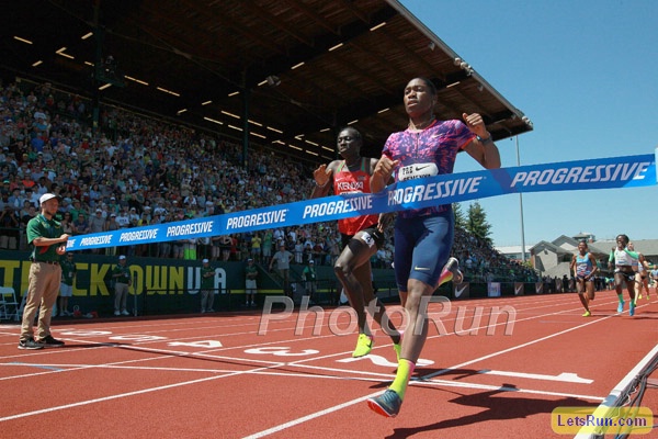 Semenya Edges Wambui