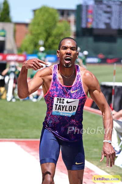 Christian Taylor Was Pumped to Win a Hot Triple Jump