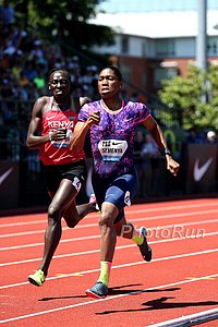 Caster Semenya and Margaret Wambui Battle