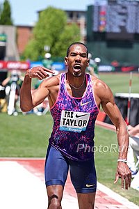 Christian Taylor Was Pumped to Win a Hot Triple Jump