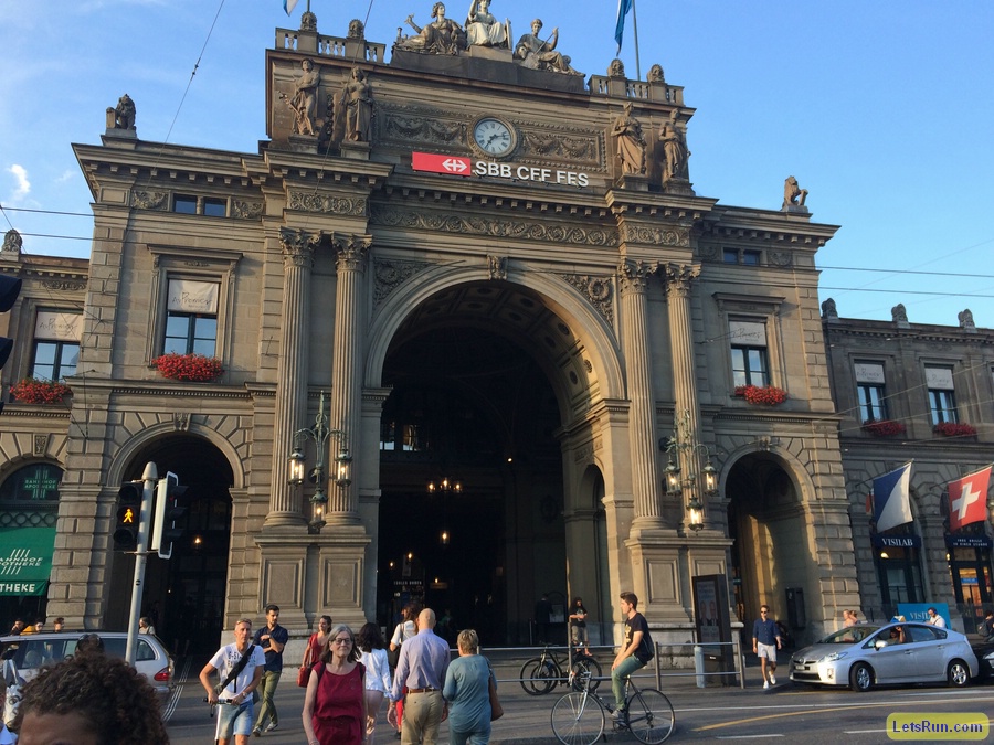 Zurich Hauptbahnhof (Main Train station site of  women's pole vault)
