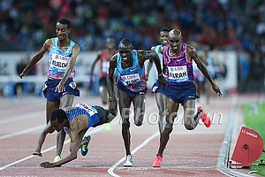 Edris goes down, Chelimo gets DQd, and Mo Farah wins his final 5000