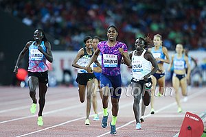 Caster Semenya with the $50,000 Win
