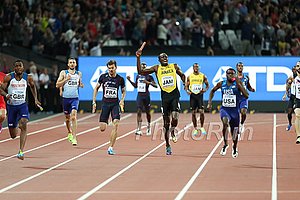 Usain Bolt Pulling Up Lame in 4x100
