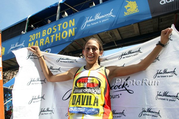 Desiree Davila, after finishing 2nd in Boston in 2011