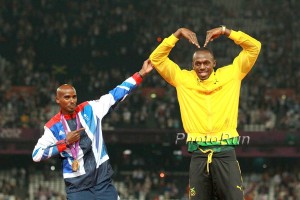 Mo Farah and Usain Bolt