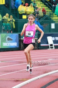 Mary Cain competing at last year's US Olympic Trials.