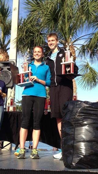 Lukas Verzbicas at the New Balance Running Ringling 4-miler