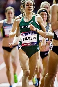 Abbey D'Agostino running at Millrose 2013. *More 2013 Millrose Games Photos