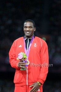 A happy Lalonde Gordon after winning bronze *More Lalonde Gordon Photos