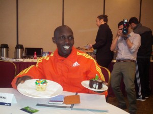 A Cupcake and a Cake for Kipsang