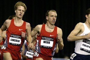 Dan Lincoln competing at 2004 USA indoor meet. **More 2004 USA indoor photos