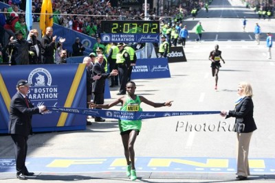 Geoffrey Mutai ran 2:03:02 in Boston in 2010. *More 2011 Boston Marathon Photos