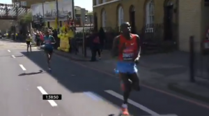 Stanley Biwott pulls away at 1:38 mark of 2012 London Marathon