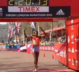 Priscah Jeptoo Wins London Marathon 2013 (Much better photos coming)