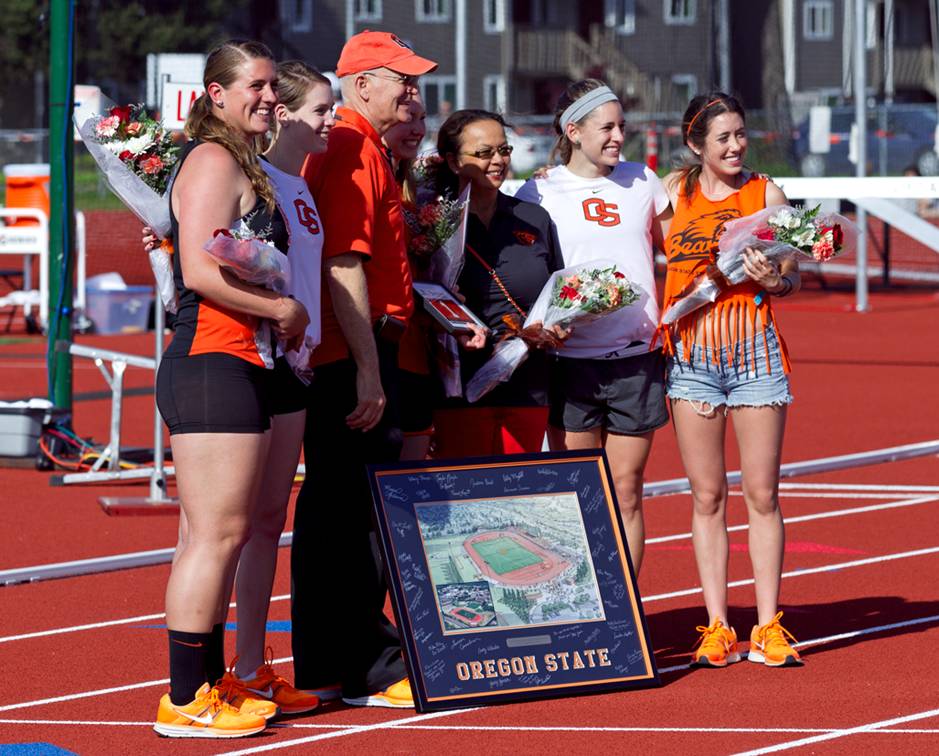 The Oregon state celebrated senior day at home at the end of April