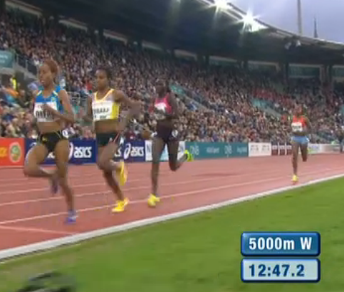 Meseret Defar, Genzebe Dibaba and Viola Kibiwot
