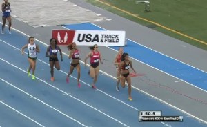 Brenda Martinez Starts to Pull Away Down Homestretch