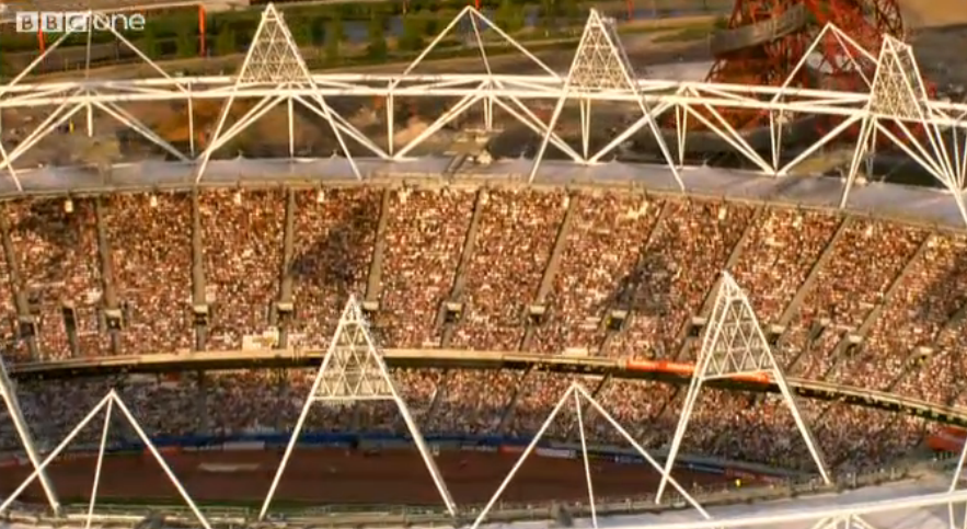 Packed London stadium